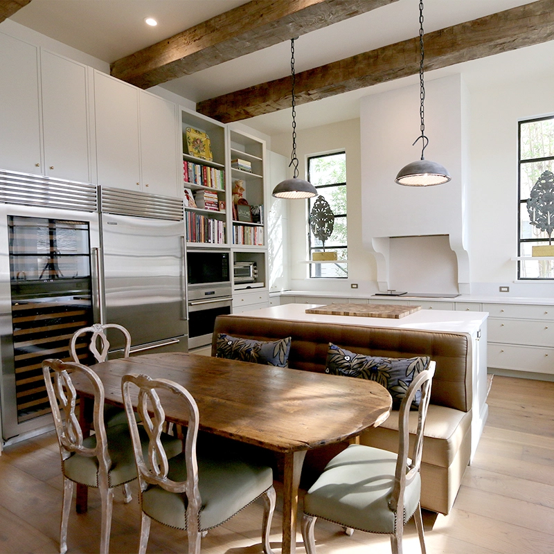 transitional style kitchen